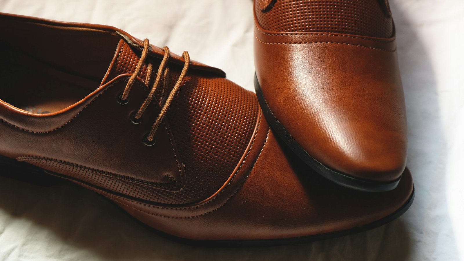 Brown leather shoes from the Shed Stoune collection